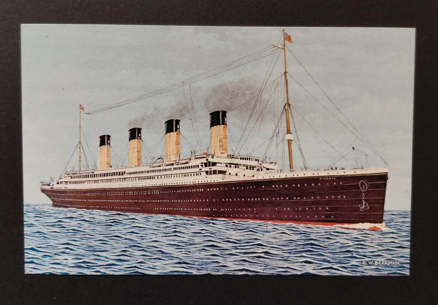RMS Titanic — Edward W. Bearman Artwork — Titanic Historical Society Vintage Postcard c.1970s–80s