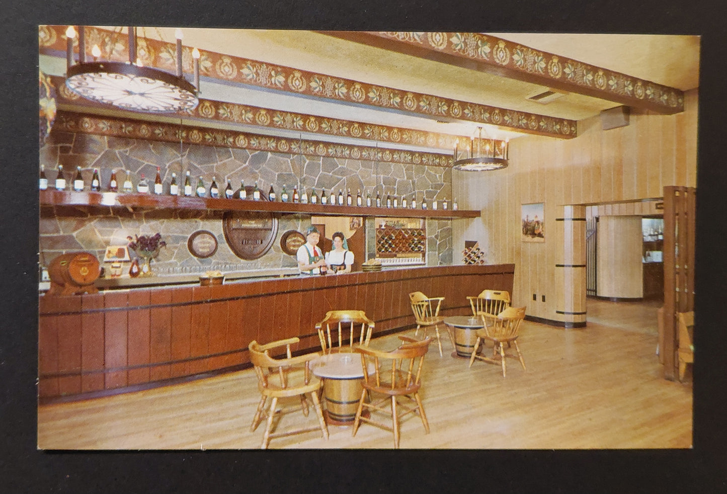 Italian Swiss Colony Winery Tasting Room — Asti, California — Vintage Postcard c.1960s